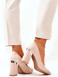 Semišové lodičky Lewski model 21571479 Béžové - Boto