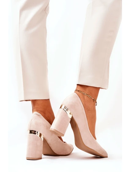 Semišové lodičky Lewski model 21571479 Béžové - Boto