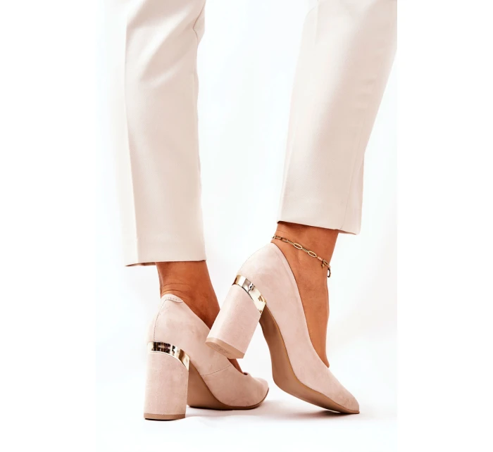 Semišové lodičky Lewski model 21571479 Béžové - Boto