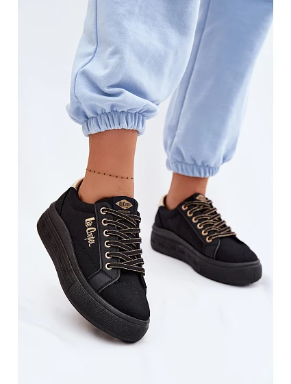 Dámské tenisky na platformě model 22102746 Černé - Lee Cooper