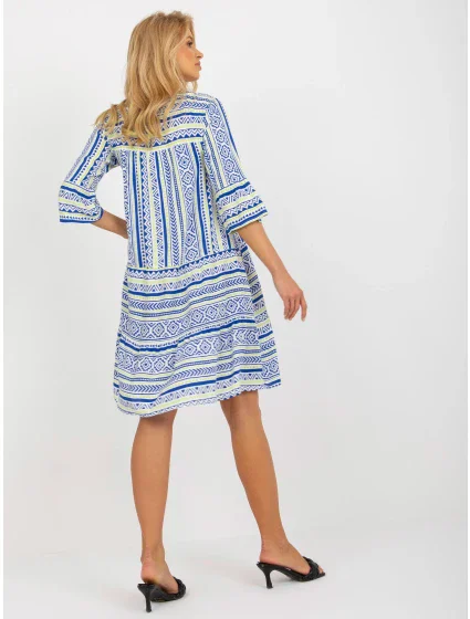 Dámské šaty model 18132732 tmavě modré - FPrice Dámské šaty model 18132732 tmavě modré - FPrice