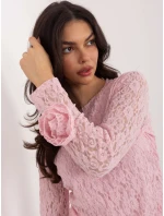 Bluzka IT BZ model 21807938 jasny różowy - FPrice Bluzka IT BZ model 21807938 jasny różowy - FPrice