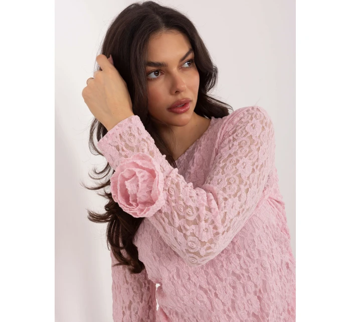 Bluzka IT BZ model 21807938 jasny różowy - FPrice Bluzka IT BZ model 21807938 jasny różowy - FPrice