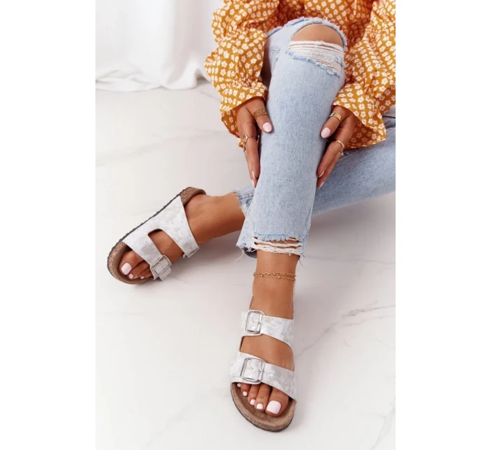 Dámské Nazouváky Stříbrné Vivio Dámské Nazouváky Stříbrné Vivio