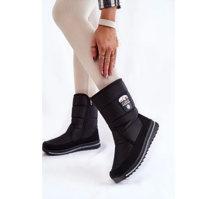 Dámské sněhule se zipem Progress PROGJ-21-09 Černé Dámské sněhule se zipem Progress PROGJ-21-09 Černé