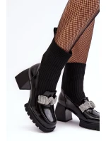 Dámské kotníkové boty na vysokém podpatku D&A Black Dámské kotníkové boty na vysokém podpatku D&A Black