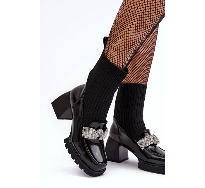 Dámské kotníkové boty na vysokém podpatku D&A Black Dámské kotníkové boty na vysokém podpatku D&A Black