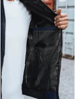 Pánská prošívaná bunda bomber navy blue FashionStreet TX2205z