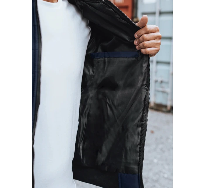 Pánská prošívaná bunda bomber navy blue FashionStreet TX2205z