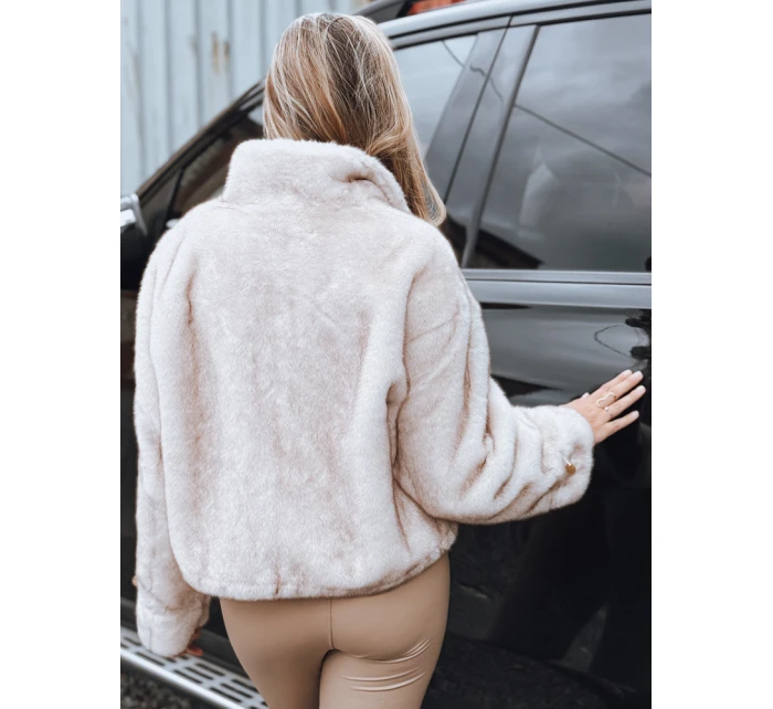 FashionStreet dámský krátký bílý kožich TY5250