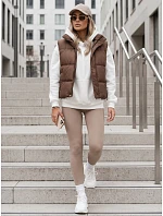 kamizelka damska bez brązowa model 22324219 - FashionStreet kamizelka damska bez brązowa model 22324219 - FashionStreet