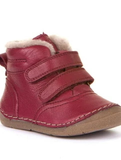 Dětské zateplené zimní boty na suchý zip červené model 21350357 - Froddo