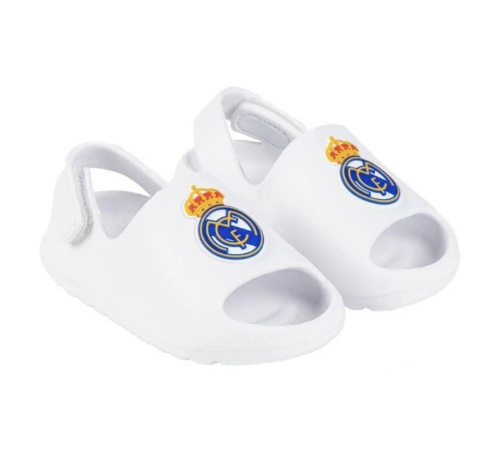 Real Madrid žabky k bazénu bílé Jr sandály model 21217148 - Real Madryt Real Madrid žabky k bazénu bílé Jr sandály model 21217148 - Real Madryt