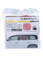 SLUNEČNÍ CLONA S PŘÍSAVKOU 2KS DUNLOP ČERVENÁ