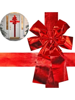 Závěs na dveře 33x42 cm červená stuha