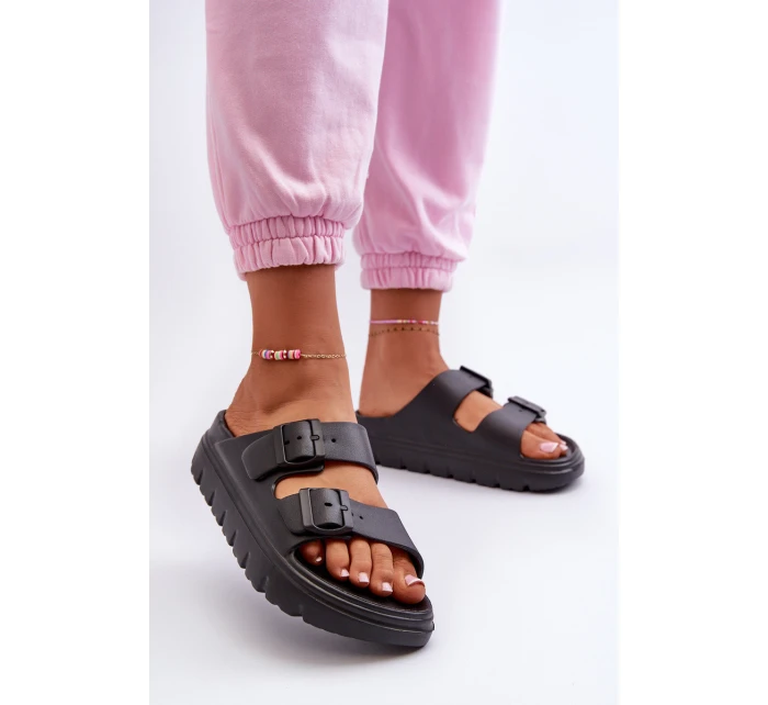 Dámské Pěnové Žabky Na Platformě Černé Melorea Dámské Pěnové Žabky Na Platformě Černé Melorea