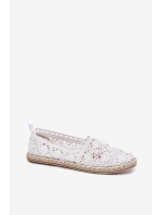 Dámské krajkové espadrilky bílé model 21701553 - Boto Dámské krajkové espadrilky bílé model 21701553 - Boto