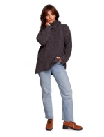 Mikina s rolákem a pulovrem BK086  - BeWear