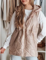 Dámská přechodná prošívaná vesta růžová Dstreet model 21987073 - FashionStreet