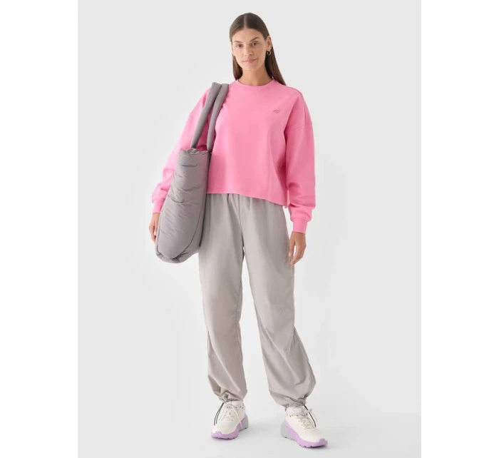 Dámská mikina bez podšívky s kapucí 4F 4FWAW24TSWSF1305-54S Dámská mikina bez podšívky s kapucí 4F 4FWAW24TSWSF1305-54S