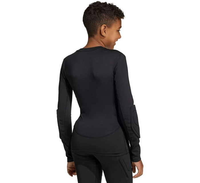 Dětské brankářské tričko Adidas s dlouhým rukávem, černé KA1678