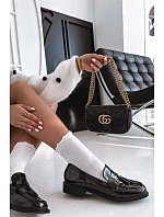 Lakované dámské mokasiny s třásněmi Černé Galera Lakované dámské mokasiny s třásněmi Černé Galera