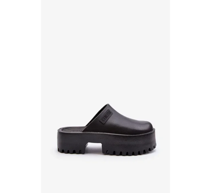 Dámské pantofle s masivní podrážkou Big Star Černá Dámské pantofle s masivní podrážkou Big Star Černá