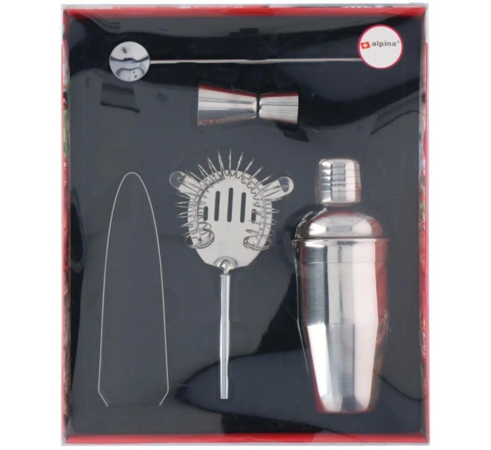 BARMANSKÁ SADA 5 KUSŮ ŠEJKRŮ NA NÁPOJE ALPINA