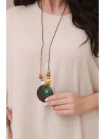 Oversized halenka s přívěskem béžový Oversized halenka s přívěskem béžový