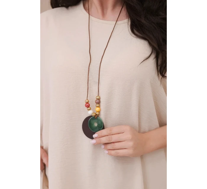 Oversized halenka s přívěskem béžový Oversized halenka s přívěskem béžový