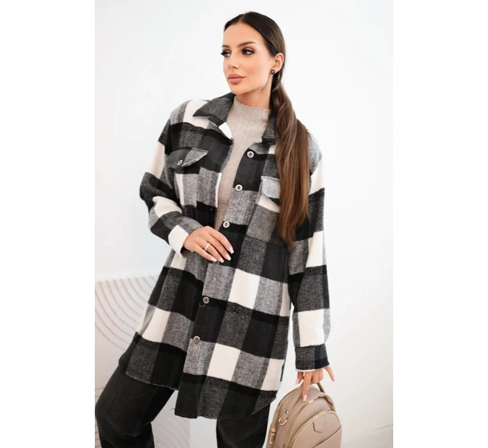 Dámská kostkovaná košile grafitová Dámská kostkovaná košile grafitová