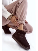 Dámské semišové nízké boty do sněhu model 21601982 - Boto Dámské semišové nízké boty do sněhu model 21601982 - Boto