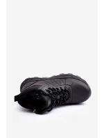 Dětské zateplené trekové boty černé Big Star MM374203