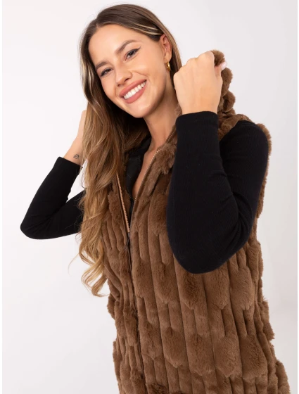 Kamizelka AT KZ ciemny bezowy model 21441256 - FPrice Kamizelka AT KZ ciemny bezowy model 21441256 - FPrice