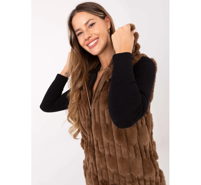 Kamizelka AT KZ ciemny bezowy model 21441256 - FPrice Kamizelka AT KZ ciemny bezowy model 21441256 - FPrice