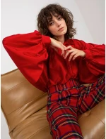 Košile DHJ KS model 21485641 tmavě červená - FPrice Košile DHJ KS model 21485641 tmavě červená - FPrice