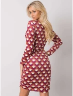 Šaty DHJ SK 12695.26P tmavě růžová