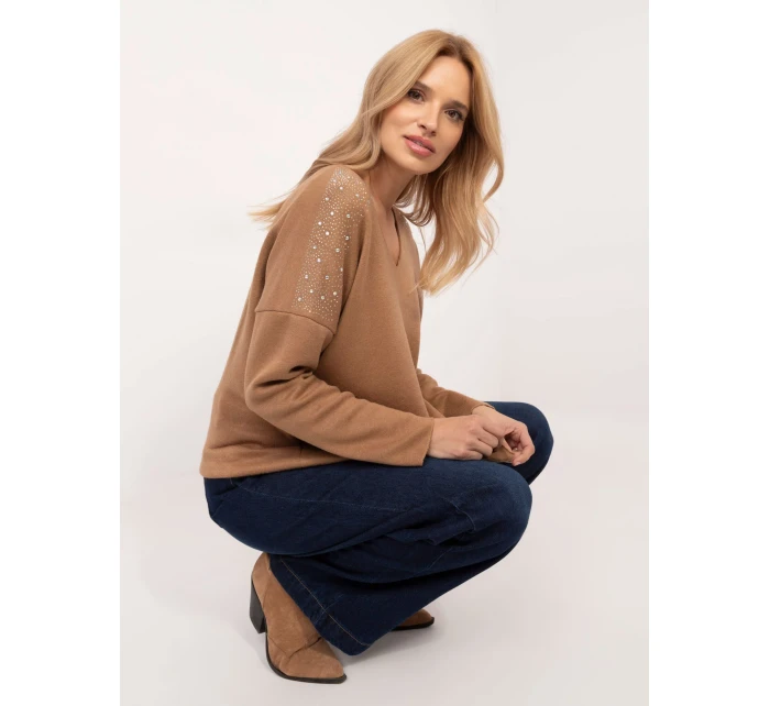 Sweter DHJ SW model 20609069 camelowy - FPrice