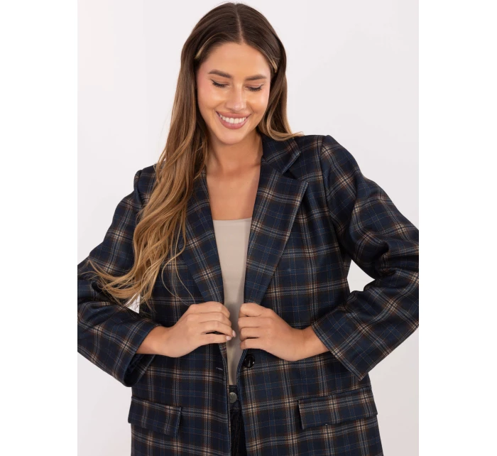 Marynarka IT MA model 21418056 granatowy - FPrice Marynarka IT MA model 21418056 granatowy - FPrice