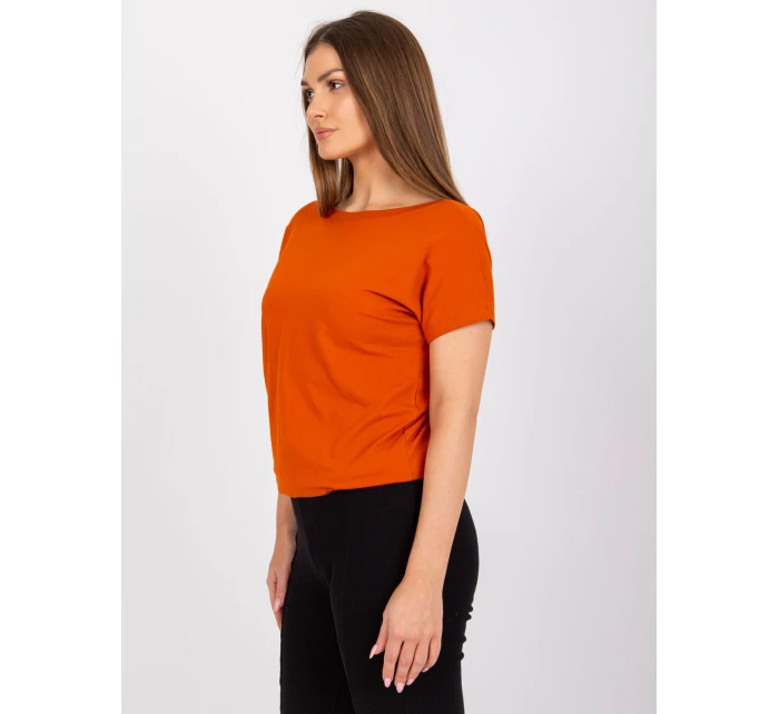 T shirt RV TS model 21275305 ciemny pomarańczowy - FPrice T shirt RV TS model 21275305 ciemny pomarańczowy - FPrice