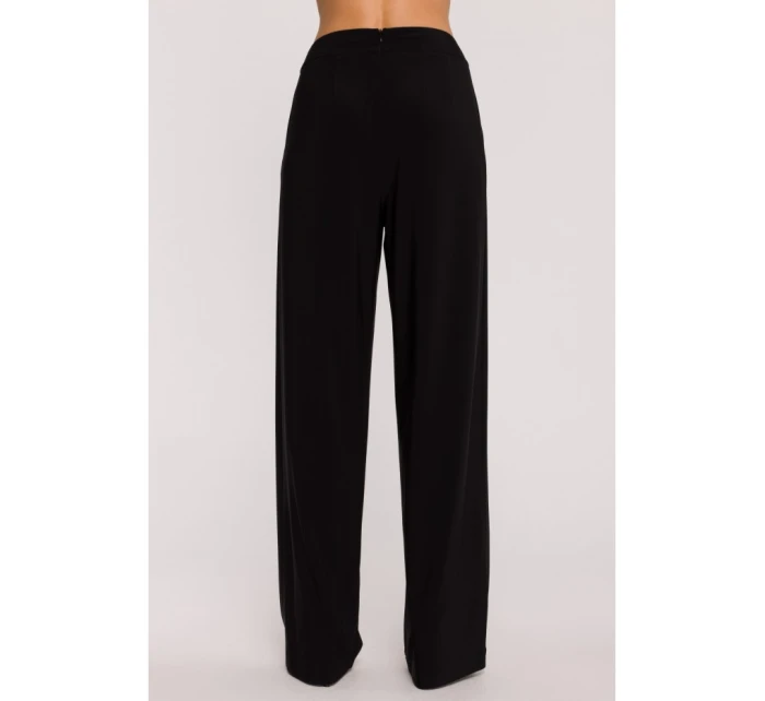 M890 Souprava s projmutým topem a širokými kalhotami - černá M890 Souprava s projmutým topem a širokými kalhotami - černá