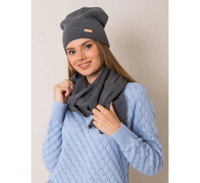 Dámský set čepice a šála KMPL-1 - RUE PARIS
