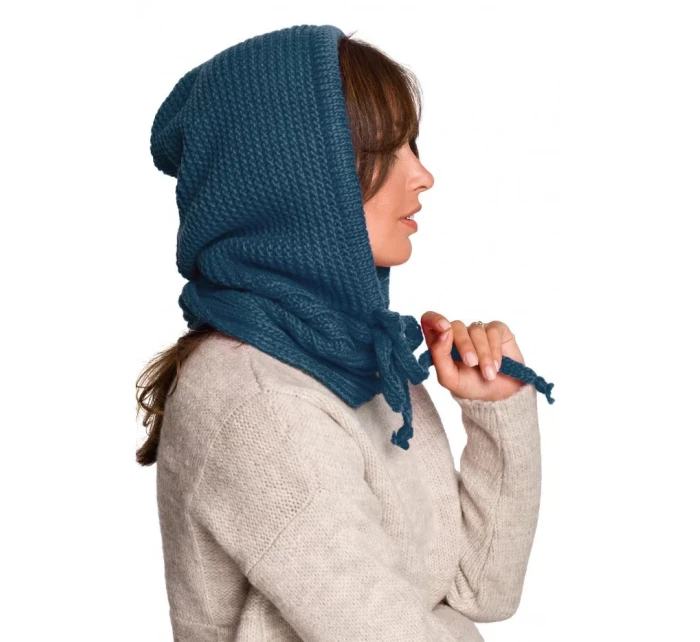 Dámská pletená kapuce model 21860815 béžová - BeWear Dámská pletená kapuce model 21860815 béžová - BeWear