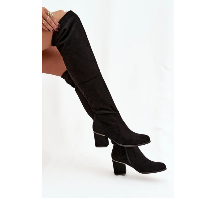 Dámské vysoké boty JH23-50 černé - Zaretta Dámské vysoké boty JH23-50 černé - Zaretta