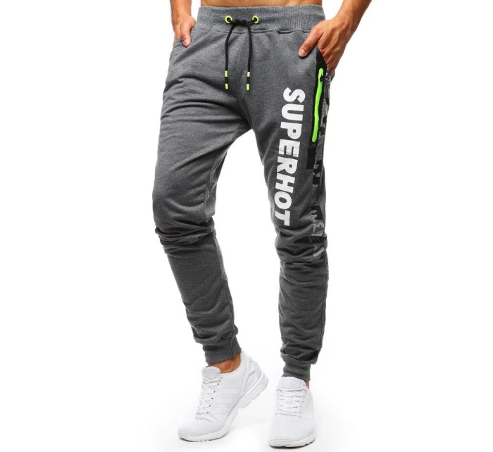 Pánské antracitové teplákové kalhoty FashionStreet UX3520