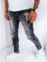 Pánské černé džínové kalhoty FashionStreet UX3999