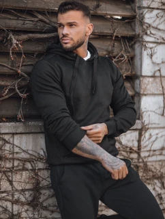 FashionStreet černá pánská tepláková souprava AX0736