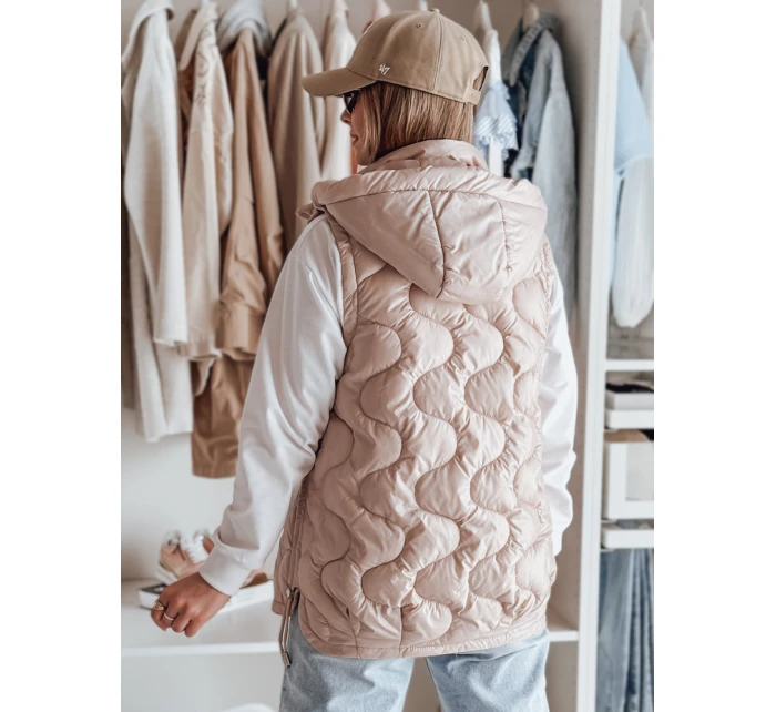 VESOLITA dámská přechodná prošívaná vesta růžová FashionStreet TY4879