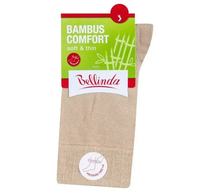 Dámské bambusové ponožky BAMBUS LADIES COMFORT SOCKS - BELLINDA - béžová
