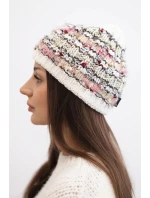 Dámská zimní vlněná čepice s ozdobnými krystalky K399 černá